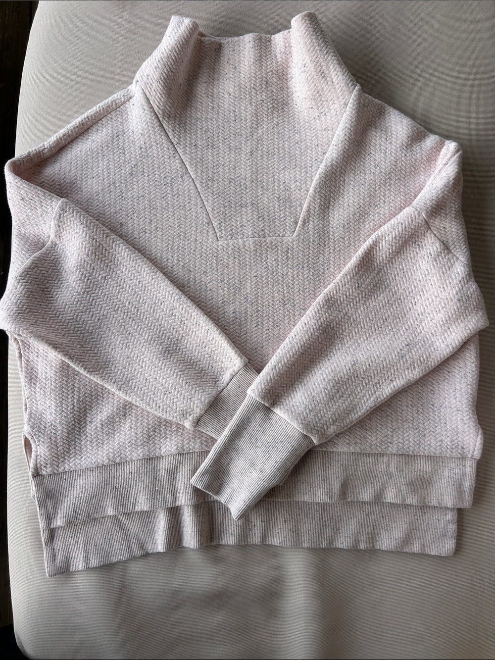 CALIA by Carrie Underwood Pale Blush Mock Neck Sweater